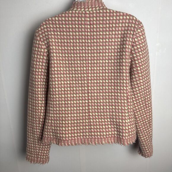 Pendleton Womens Tweed Pink Vintage Wool Blazer Jacket 12 Old Money Quiet Luxury - Picture 4 of 8